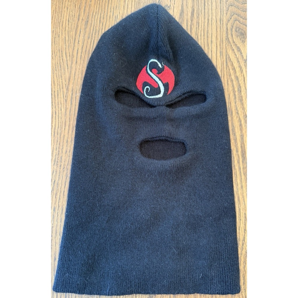 VTG Tech N9ne Strange Music Unisex Black Mask Skill Cap Embroidered Logo Rare